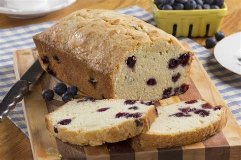 Many recipes for pound cake add milk, sour cream, or some other form of dairy to help keep the cake moist, but in my tests, i found it wasn't necessary. Blueberry Pound Cake | MrFood.com