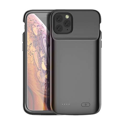 Iphone 11 Slim Battery Case 5000mah Black