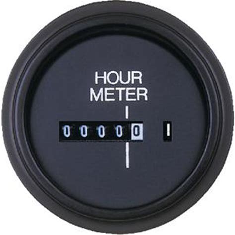 Hour Meter Universal 56966p Round Style