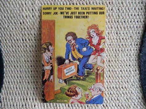 Big Boobs Just Married Comic Bamforth Postcard No559 Gc1970s Ebay