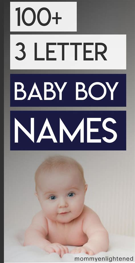 100 Three Letter Boy Names Includes Meanings And Origins Cool Baby