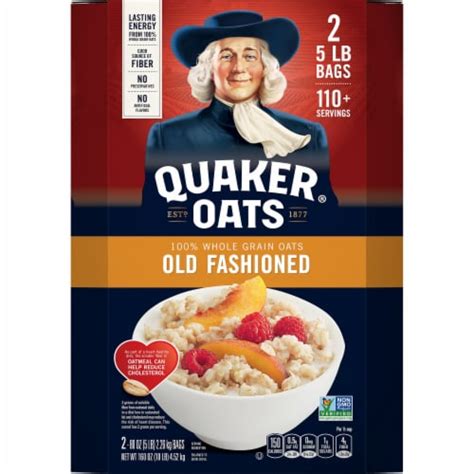 Quaker Old Fashioned Whole Grain Oats 2 Ct 5 Lb Kroger
