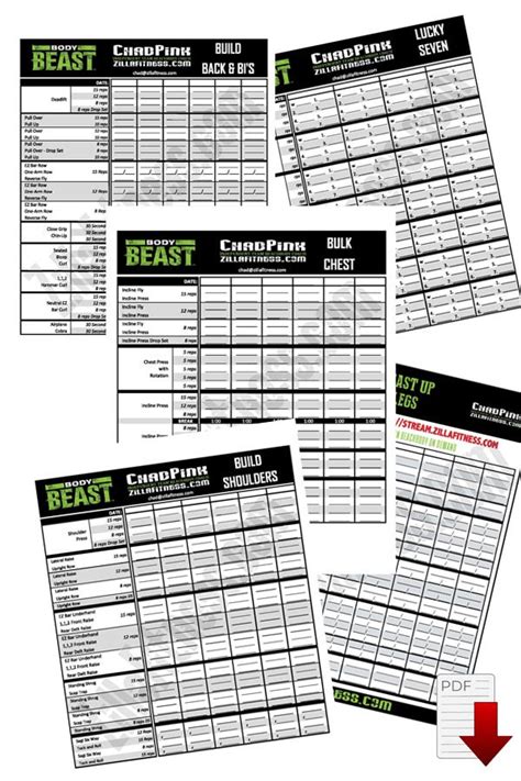 Gym memberships are expensive and working out with an 8 month old baby is hard as it is. Basement Beast Workout Sheets / Essentials Health Fitness Planner Stickers Set Of 325 Stickers ...