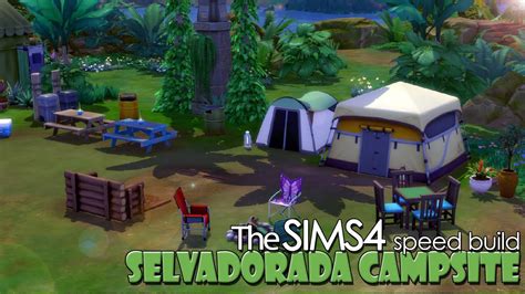 Sims 4 Speed Build Selvadorada Campsite ⛺🐍 Youtube