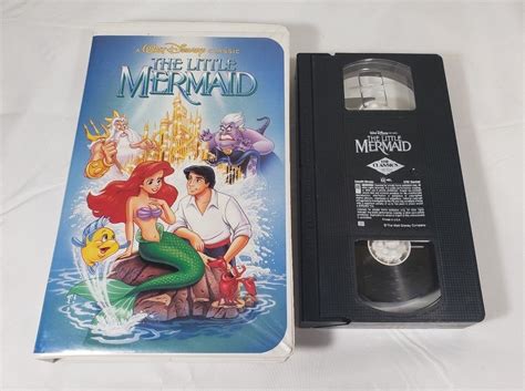 The Little Mermaid Disney Black Diamond Classic Banned Cover Art Vhs