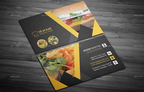 Hence, platter has turned into a fitting. Restaurant Business Card by vejakakstudio | GraphicRiver