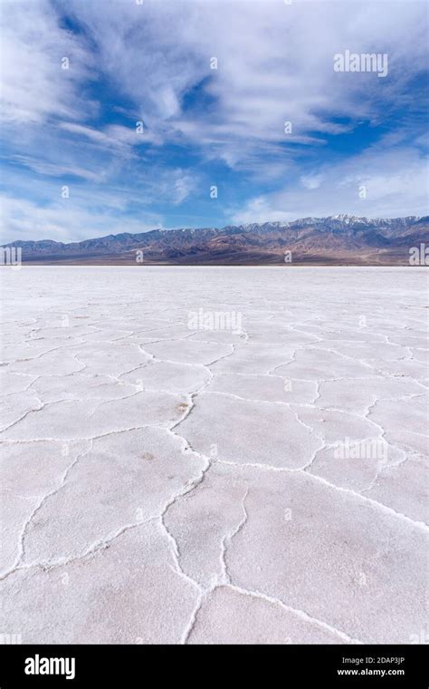 Badwater Basin Salt Flats In Death Valley National Park California