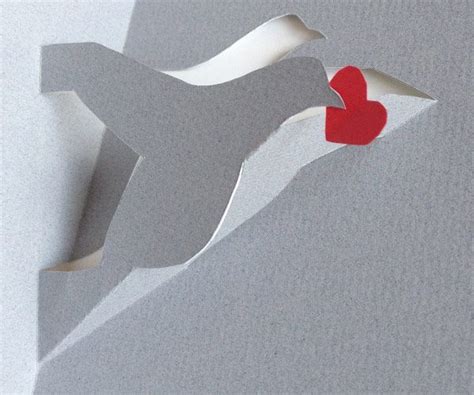 Dove Pop Up Card Diy Template Download Free Pop Up Cards Pop Up Card