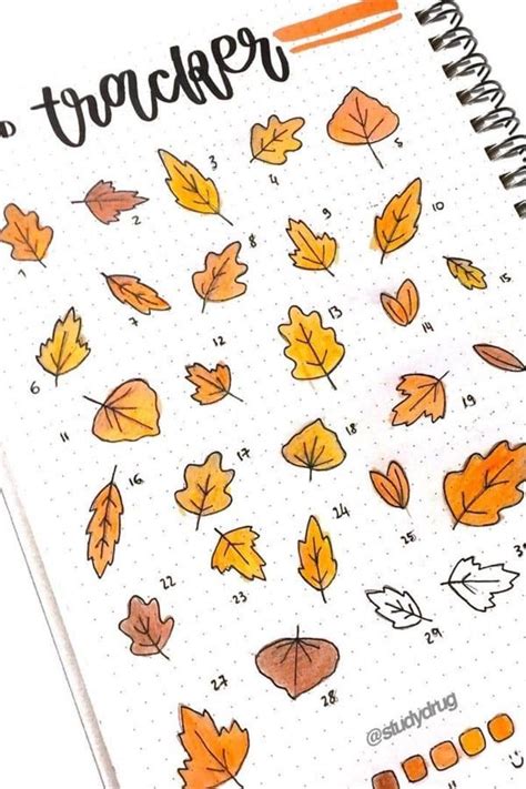 30 Best September Mood Tracker Ideas For Bullet Journals - Crazy Laura
