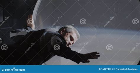 Astronaut Looking Out Of Spaceship Window Stock Image Image Of Awed