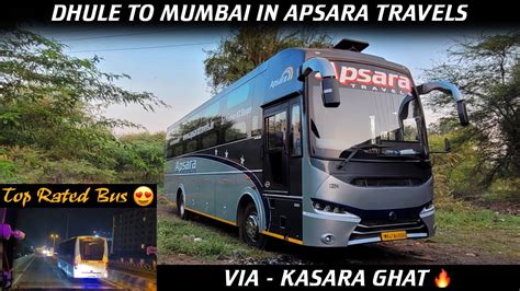 Dhule To Mumbai Full Bus Journey By Apsara Travels Kasara Ghat