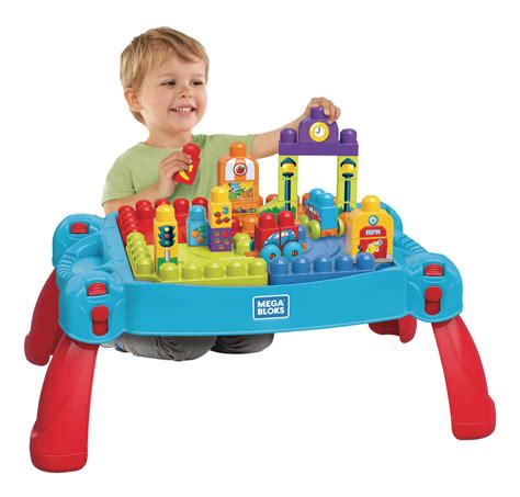 Mega Bloks First Builders Build N Learn Activity Table And Building