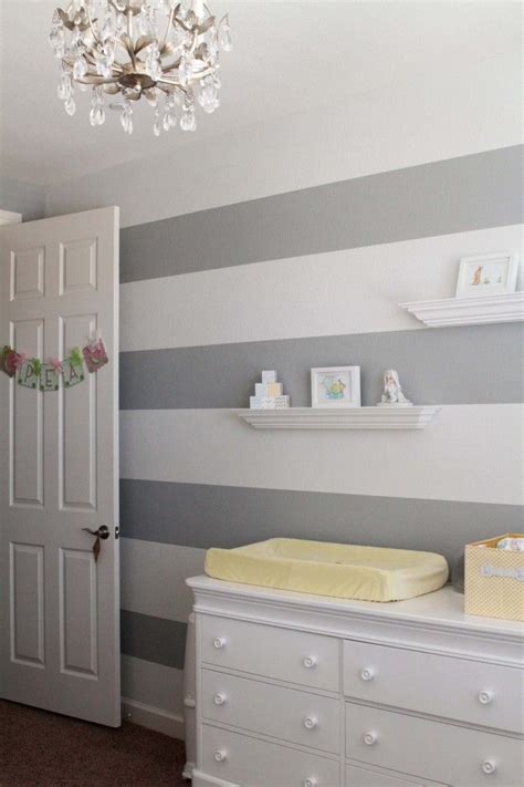 Stripes on the walls above wainscoting can really add some more visual achieve a feminine and girly look with pink and white horizontal stripes on bedroom walls. The Pea's Room - Project Nursery | Kids room paint colors ...
