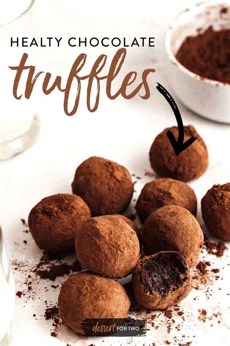 Healthy Chocolate Truffles 3 Ingredients Dessert For Two
