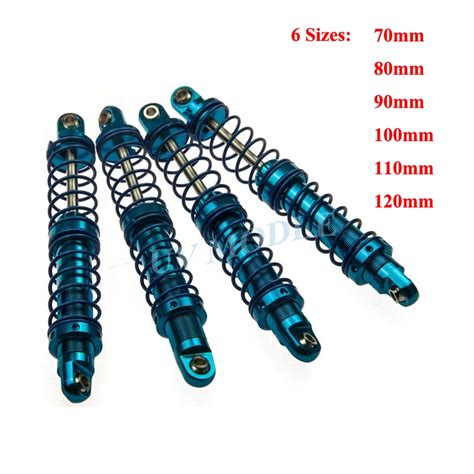 Buy 4pcs Oil Adjustable Aluminum Shock Absorber 70mm