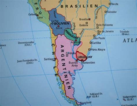 Uruguay auf der karte südamerikas. Wo Liegt Uruguay Weltkarte | creactie