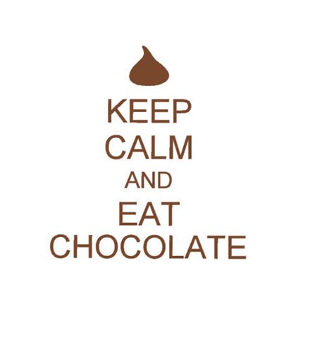 Keep Calm And Eat Chocolate Vinyl Wall Art Etsy