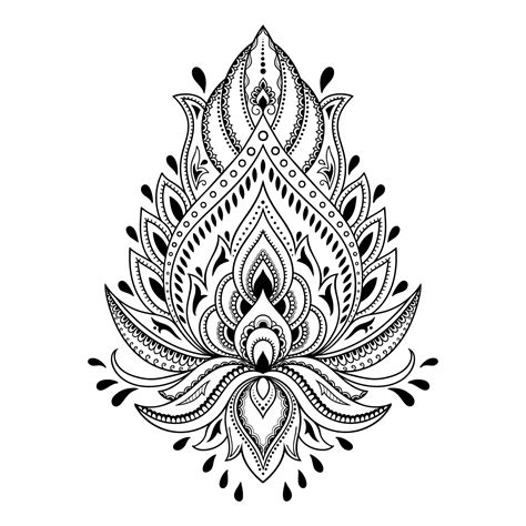 Download Tattoo Henna Stencil Template Mehndi Png Free Photo Hq Png