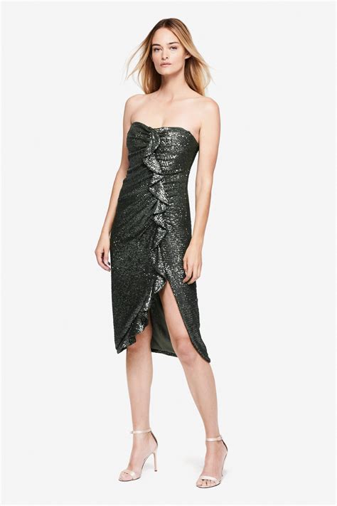 Sequin Embossed Strapless Dress | Jonathan Simkhai | Strapless dress formal, Dresses, Strapless ...
