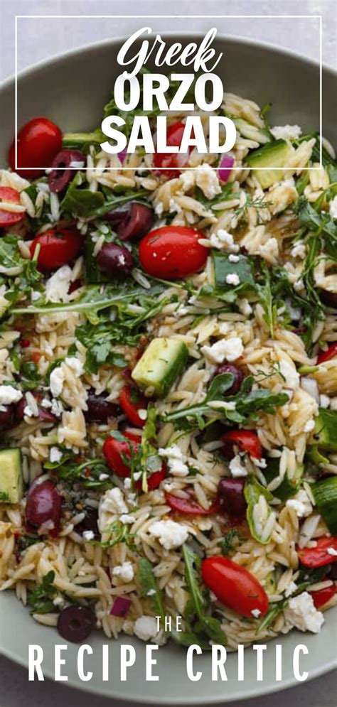 Greek Orzo Salad Recipe The Recipe Critic