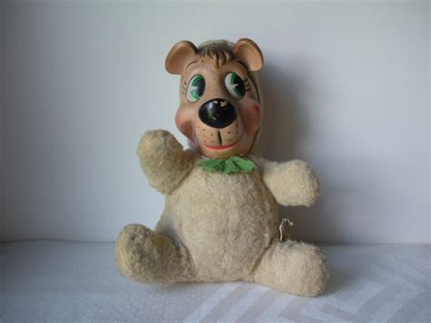 1959 Knickerbocker Toys Huckleberry Hound Boo Boo Bear Stuffed Etsy