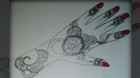 How To Draw A Easy Simple Mehndi Design Step By Step Mehndi Design