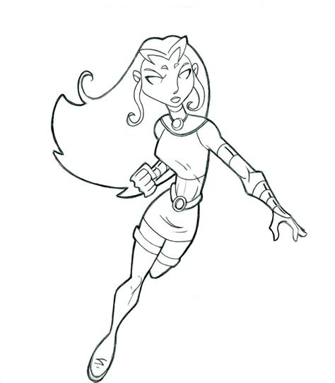 Raven coloring page free teen titans go coloring pages. Starfire Coloring Pages - Coloring Home