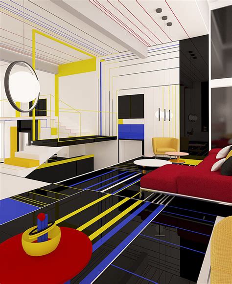 Abstract Art Inspired Room Design Design Swan