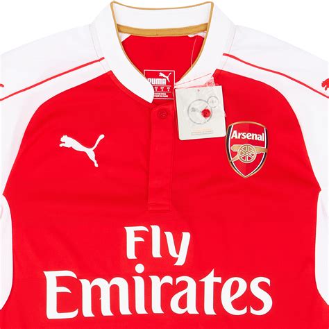 2015 16 Arsenal Home Shirt Bnib S