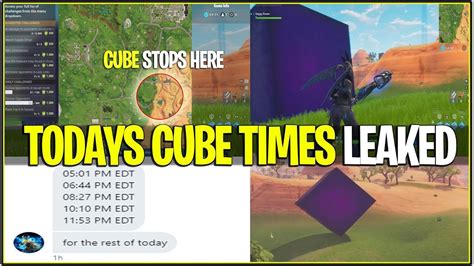 Data for today may be incomplete. *NEW* Fortnite: TODAY'S OFFICIAL CUBE MOVEMENT TIMES ...