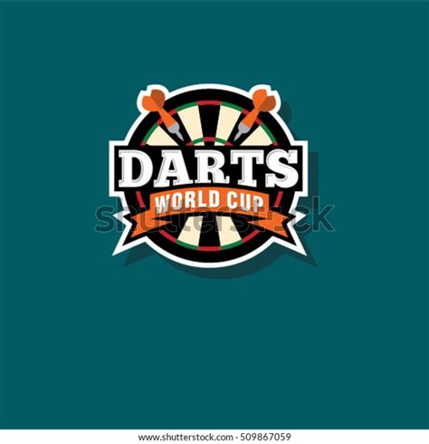 Darts Logo Darts World Cup Emblem Stock Vector Royalty Free 509867059