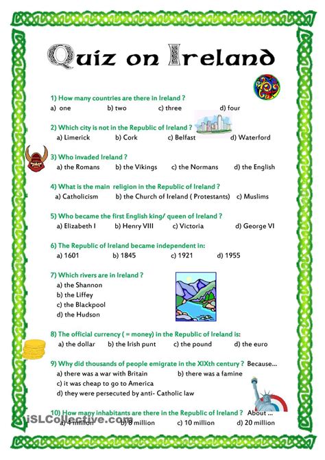 Pick the other 'm' states (blitz) 1 Quiz on Ireland | Ireland facts, Homeschool worksheets ...