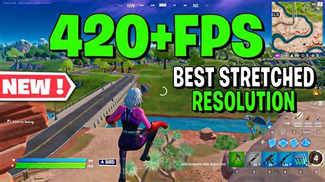 The Best Stretched Resolution In Fortnite Chapter 3 Huge Fps Boost