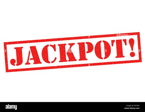 Jackpot Red Rubber Stamp Over A White Background Stock Photo Alamy