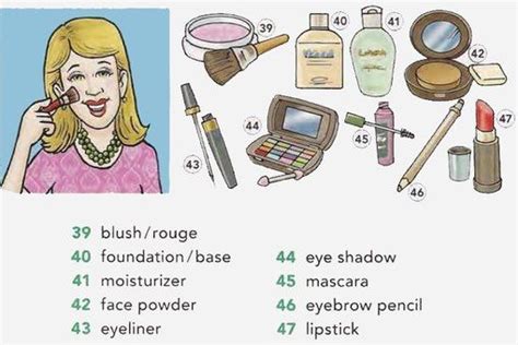 An Image Of A Womans Makeup And Make Up Routine For Her Face