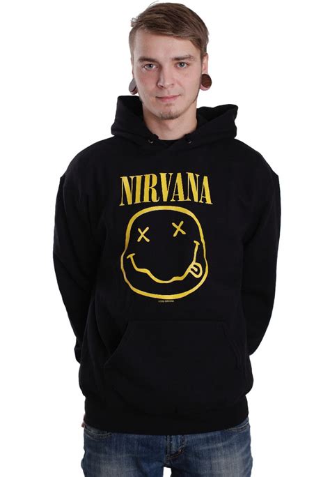 Nirvana Happy Face Hoodie Impericon Uk