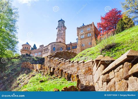 View Of Lions Castle Lowenburg In Kassel Germany Stock Photo Image