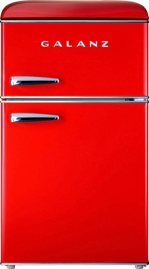 Buy Galanz Glr Trder Retro Compact Refrigerator Mini Fridge With Dual