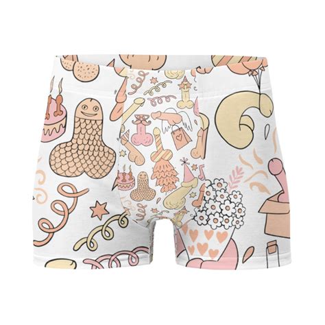 funny penis print boxer briefs etsy