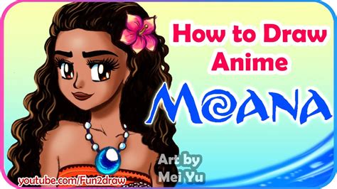 How To Draw Anime Moana Fun2draw Online Manga Lessons Youtube