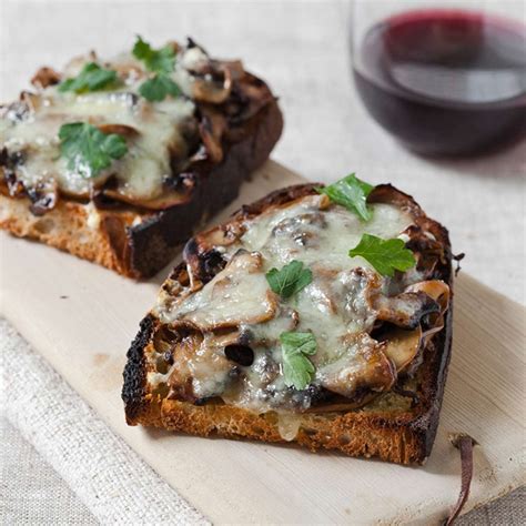 Mushroom And Fontina Crostini Recipe Maria Helm Sinskey Food And Wine