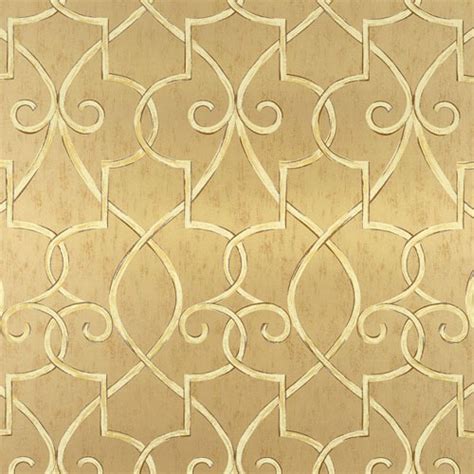 Free Download Lattice Wallpaper In Metallic Gold Geometric Wallpaper