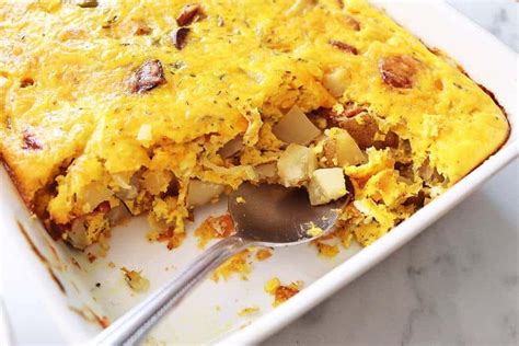 Easy Breakfast Casserole With Sausage And Potatoes Simply Happenings