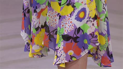 Bob Mackies Fully Lined Floral Print Skirt On Qvc Youtube
