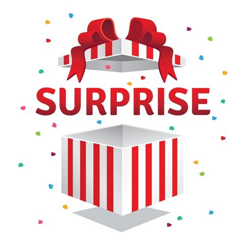 Free Vector Opened Surprise T Box