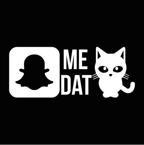 Snapchat Me Dat Pussy Cat Funny Decal Vinyl Sticker Car Window Wall Decals Stickers And Vinyl Art