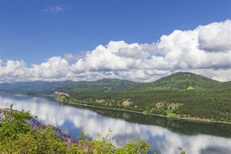 The Yenisei River In Krasnoyarsk Stock Image Image Of Scenic