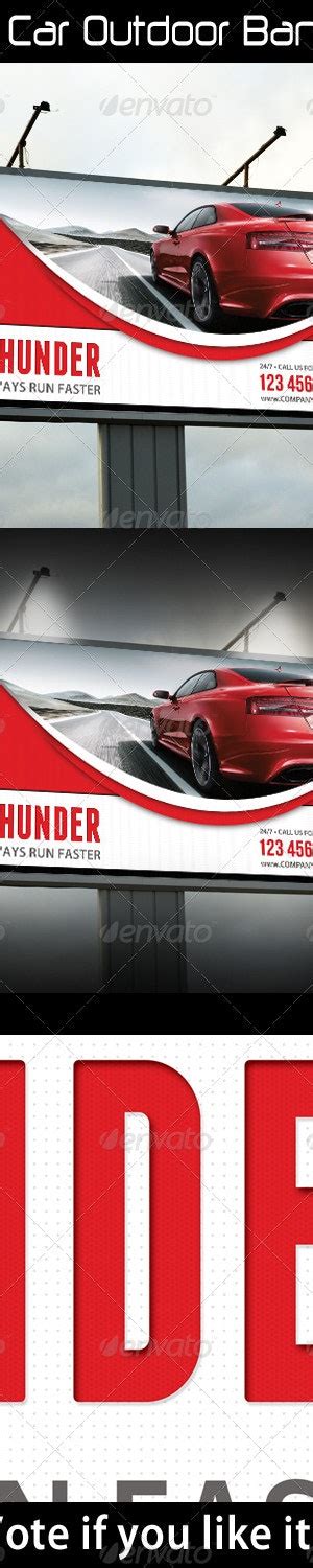 Rent A Car Outdoor Banner 03 By Rapidgraf Graphicriver