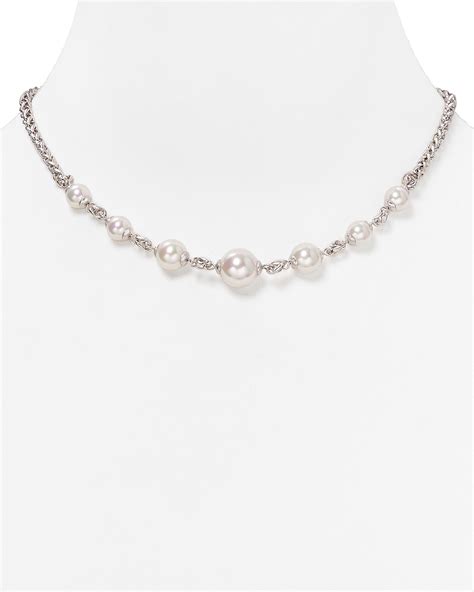 Majorica Round Man Made Pearl Necklace 16 Bloomingdales