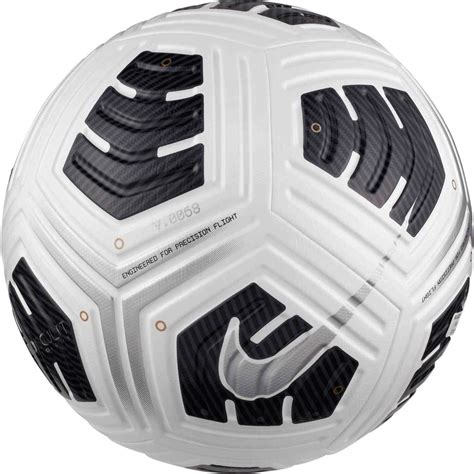 Nike Nfhs Club Elite Match Soccer Ball White And Black With Metallic